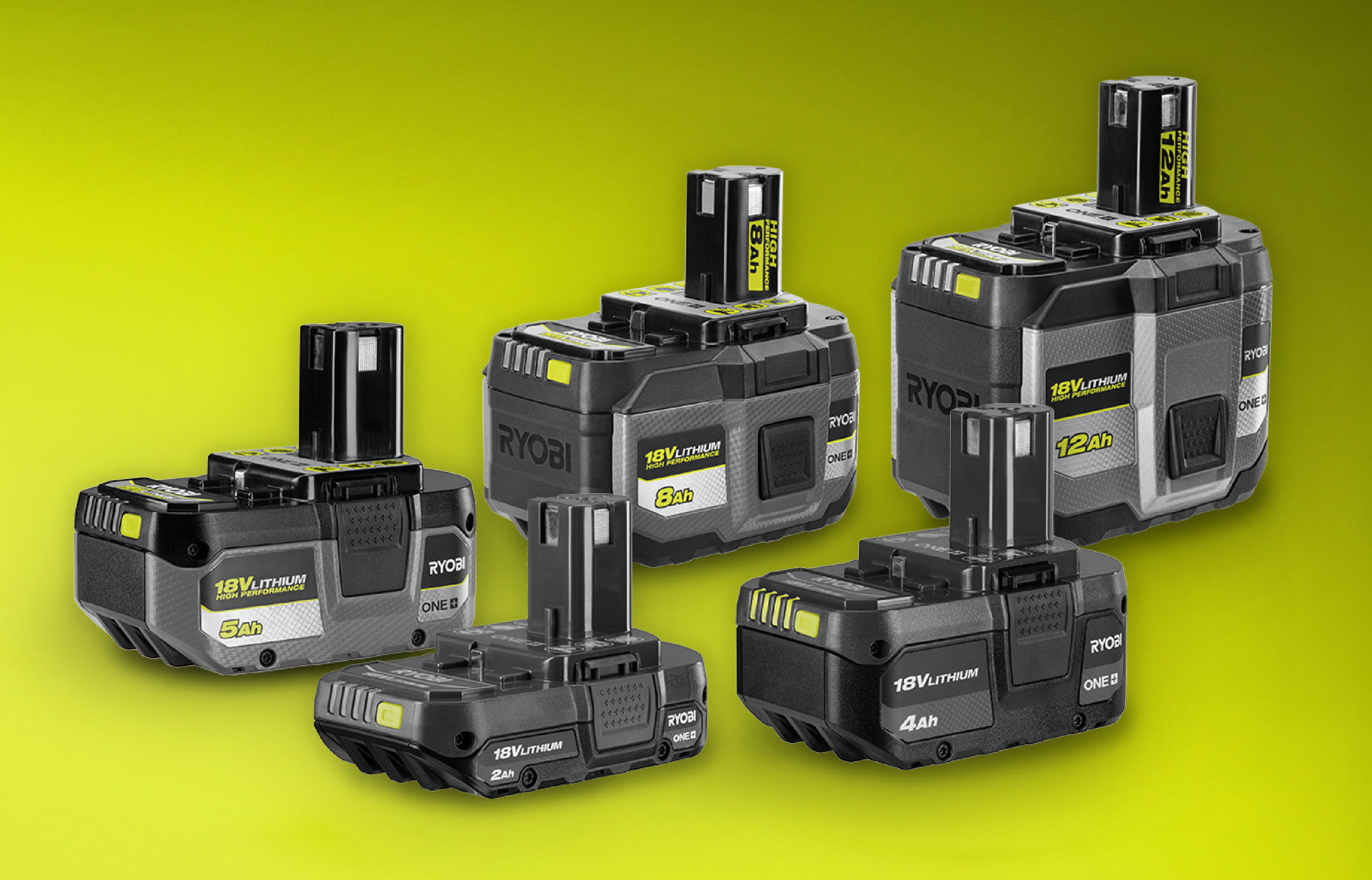 RYOBI 18V ONE+ Battery Range