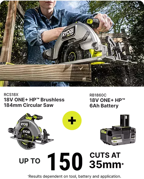 RCS18X Circular Saw + RB1860C 6Ah Battery runtime